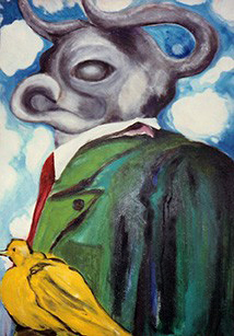 Edler Wiener<br><br>1986<br>Acryl / Leinen<br>100 x 70 cm